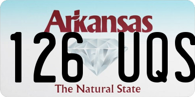 AR license plate 126UQS