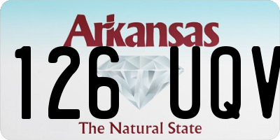 AR license plate 126UQV