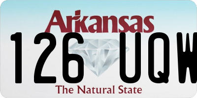 AR license plate 126UQW