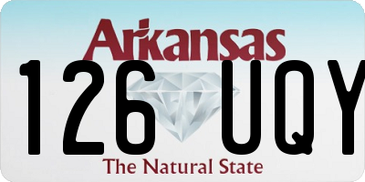 AR license plate 126UQY
