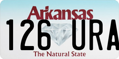 AR license plate 126URA