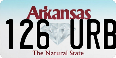 AR license plate 126URB