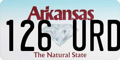 AR license plate 126URD