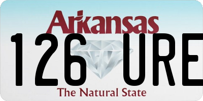 AR license plate 126URE