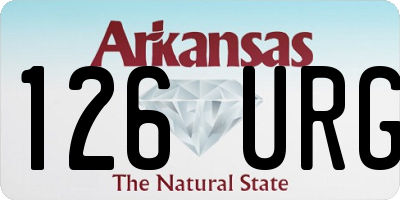 AR license plate 126URG
