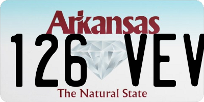 AR license plate 126VEV