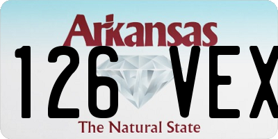 AR license plate 126VEX