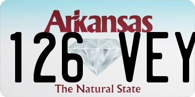 AR license plate 126VEY