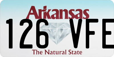 AR license plate 126VFE