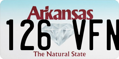 AR license plate 126VFN