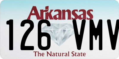 AR license plate 126VMV