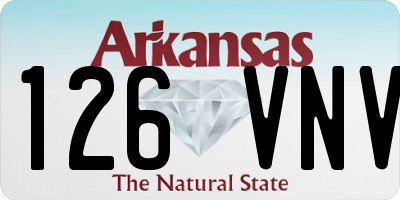 AR license plate 126VNV