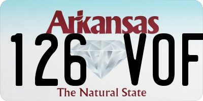 AR license plate 126VOF