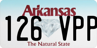 AR license plate 126VPP