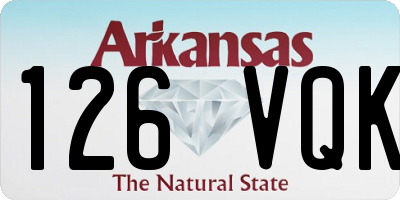 AR license plate 126VQK