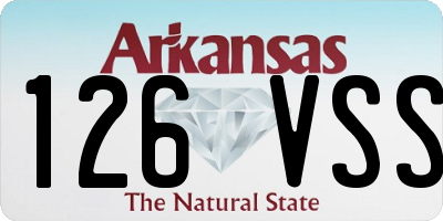 AR license plate 126VSS