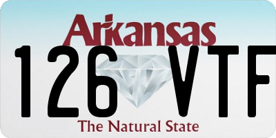AR license plate 126VTF