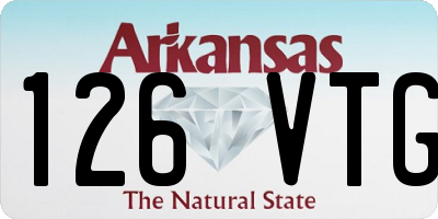 AR license plate 126VTG