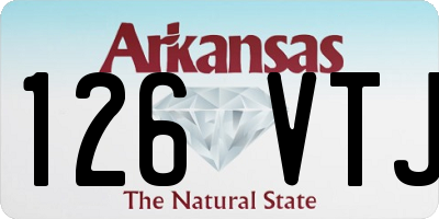 AR license plate 126VTJ