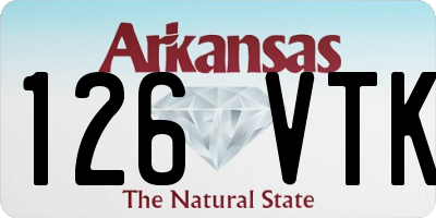 AR license plate 126VTK