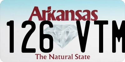 AR license plate 126VTM