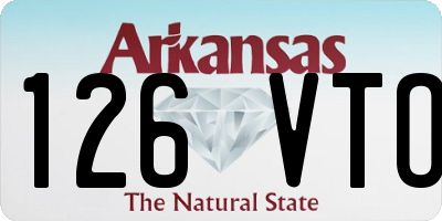 AR license plate 126VTO