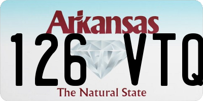 AR license plate 126VTQ