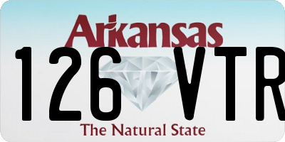 AR license plate 126VTR