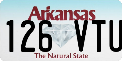 AR license plate 126VTU