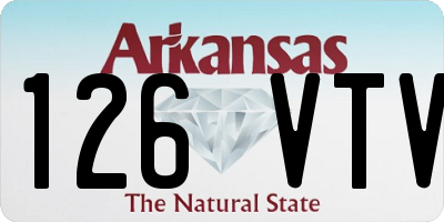 AR license plate 126VTV