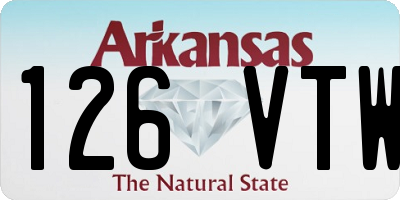 AR license plate 126VTW