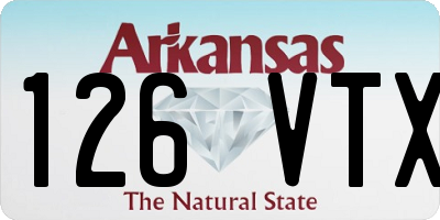 AR license plate 126VTX