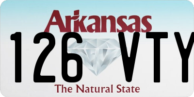 AR license plate 126VTY