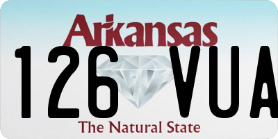 AR license plate 126VUA