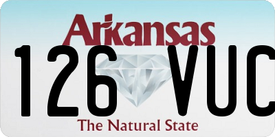 AR license plate 126VUC