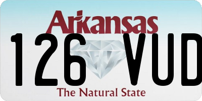 AR license plate 126VUD