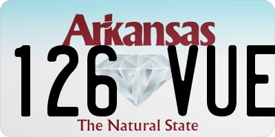 AR license plate 126VUE