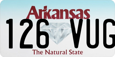 AR license plate 126VUG