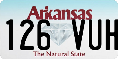 AR license plate 126VUH