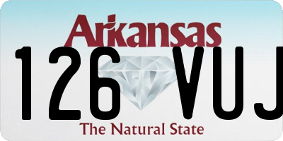 AR license plate 126VUJ