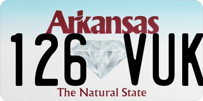 AR license plate 126VUK