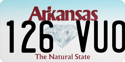 AR license plate 126VUO