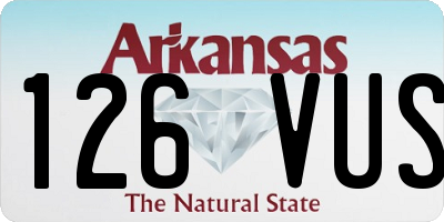 AR license plate 126VUS