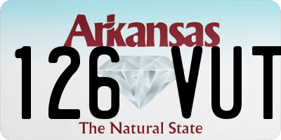 AR license plate 126VUT