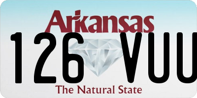 AR license plate 126VUU