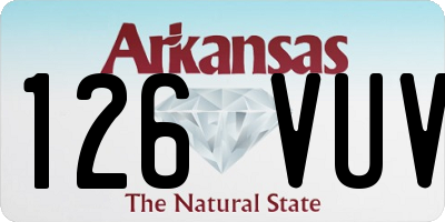 AR license plate 126VUV