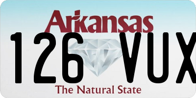 AR license plate 126VUX