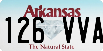AR license plate 126VVA