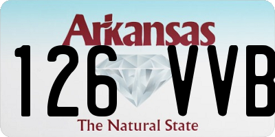 AR license plate 126VVB