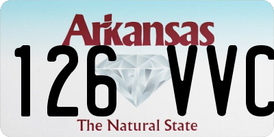 AR license plate 126VVC